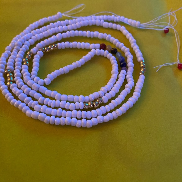 Chakra one (2)strand Handmade Waistbead Strand - Picture 5 of 6